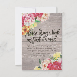 Babydusche bringen Sie bitte ein Buch anstelle ein Einladung