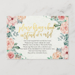 Babydusche bringen Sie bitte ein Buch anstelle ein Einladung