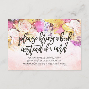 Babydusche bringen Sie bitte ein Buch anstelle ein Einladung