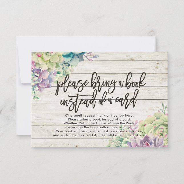 Babydusche bringen Sie bitte ein Buch anstelle ein Einladung (Vorderseite)