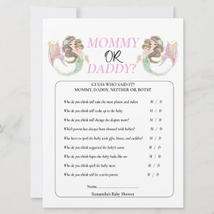 Babydusche Brpwn Meerjungfrau unter dem Meer. Einladung