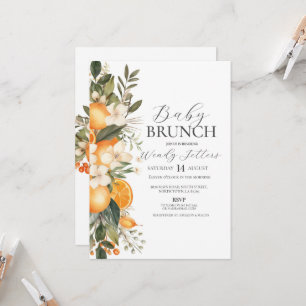Babydusche Brunch Bachelorette Frucht Einladung
