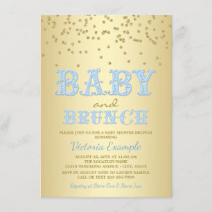 Babydusche Brunch Kinderdusche Einladungen