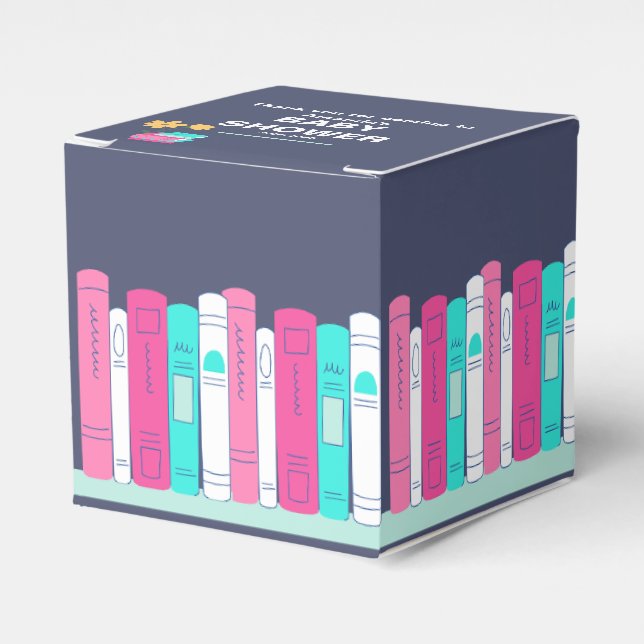 Babydusche, Brunch und Bücher, geschlechtsneutral Geschenkschachtel (Vorderseite)