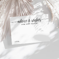 Babydusche Brush Script Babyberatungskarte