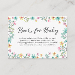 Babydusche Buchungsanfrage Blumenkarte Begleitkarte