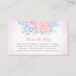 Babydusche Buchungsanfrage Wasserfarbe Bouquet Pin Begleitkarte