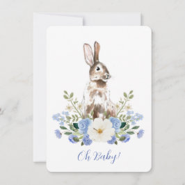Babydusche Bunny Watercolor Einladung