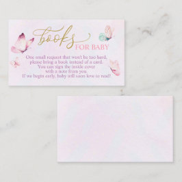 Babydusche Butterfly bringt eine Book Card mit Begleitkarte