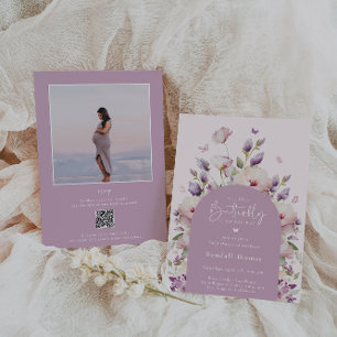 Babydusche Butterfly Garden Einladung