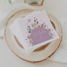 Babydusche Butterfly Garden Serviette