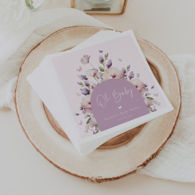 Babydusche Butterfly Garden Serviette (Von Creator hochgeladen)