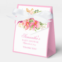 Babydusche Chic Blume Bouquet Pink Geschenkschachtel