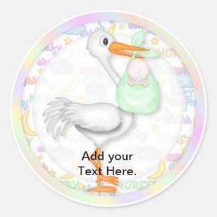 Babydusche Cupcake Toppers Stickers