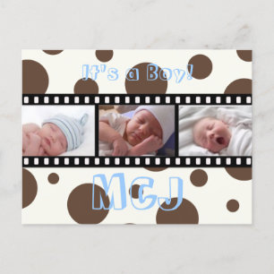 Babydusche Danke, dass Sie Postkarten Ihre Fotos e