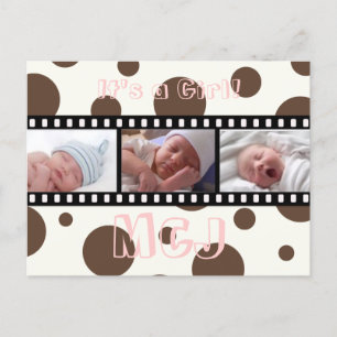 Babydusche Danke, dass Sie Postkarten Ihre Fotos e