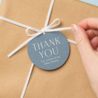 Babydusche danke Ihnen chambrablau