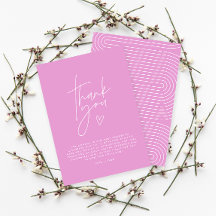 Babydusche danke Ihnen für die rosa elegante Moder