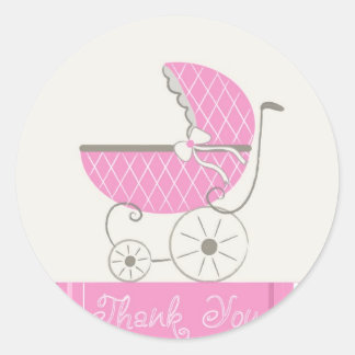 Babydusche Danke Stickers
