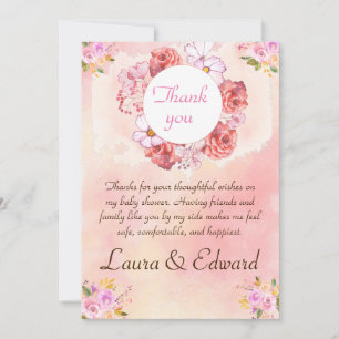 Babydusche Danksagkarte Einladung