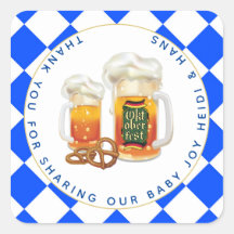 Babydusche des Oktoberfests braut BIER PRETZ