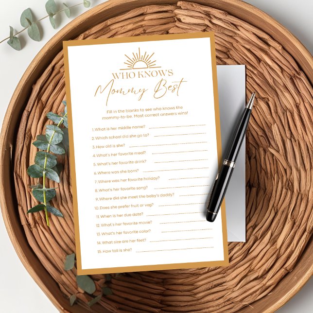 Babydusche, die Mommy Best Game Sunshine kennt (Von Creator hochgeladen)