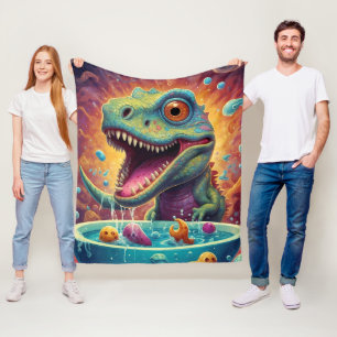 Babydusche Dino-Mite Fleecedecke