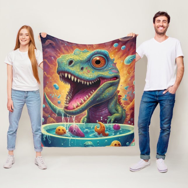 Babydusche Dino-Mite Fleecedecke (Beispiel)