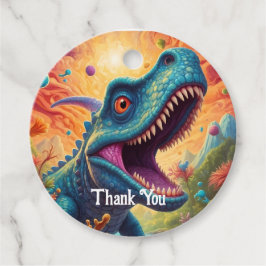 Babydusche Dino-Mite Geschenkanhänger