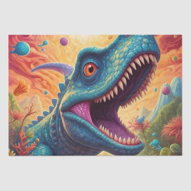 Babydusche Dino-Mite Seidenpapier (Vorderseite)