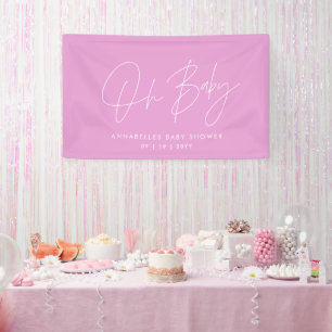 Babydusche Drehbuch modern cerpink elegant Banner