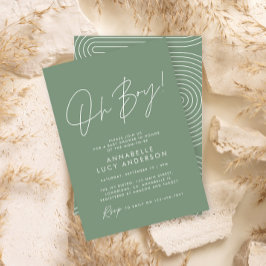 Babydusche Drehbuch modern schlanke, elegant Einladung