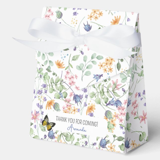 Babydusche Einige sonnige Wildblumen Geschenkschachtel (Vorderseite)