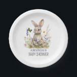 Babydusche Einige sonnige Wildblumen Pappteller<br><div class="desc">Eine Bunny Baby Dusche mit Wildblumen. Leicht zu bearbeiten Text. Für weitere Anpassungen klicken Sie bitte auf "Bearbeiten mit dem Entwurfswerkzeug". Weitere Optionen in unserem Shop,  oder kontaktieren Sie uns.</div>