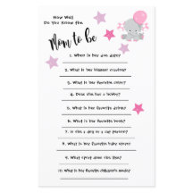 Babydusche Elephant Wie gut Sie wissen, Karte