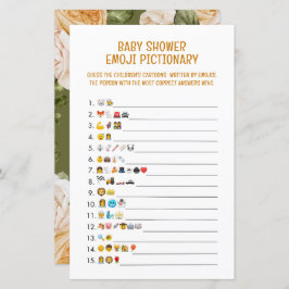 Babydusche Emoji Pictionary Game