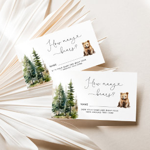 Babydusche erraten, wie viele Bären Begleitkarte