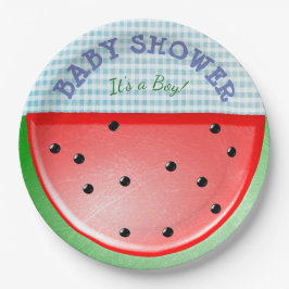 Babydusche Es a Boy Watermelon Teller