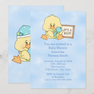 Babydusche Es ist ein Baby Duck Einladung