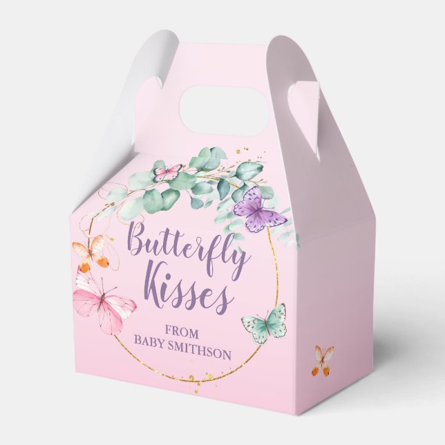 Babydusche Eukalyptus Pink Geschenkschachtel (Vorderseite)