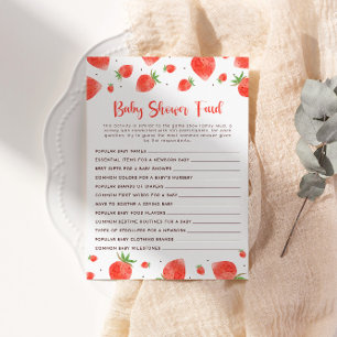 Babydusche Feud Game, Berry Sweet Baby Shower Einladung