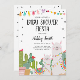 Babydusche Fiesta Cactus Llama Confetti Mexican Einladung