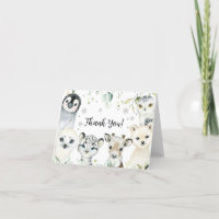 Babydusche für Arktis Danke Karte