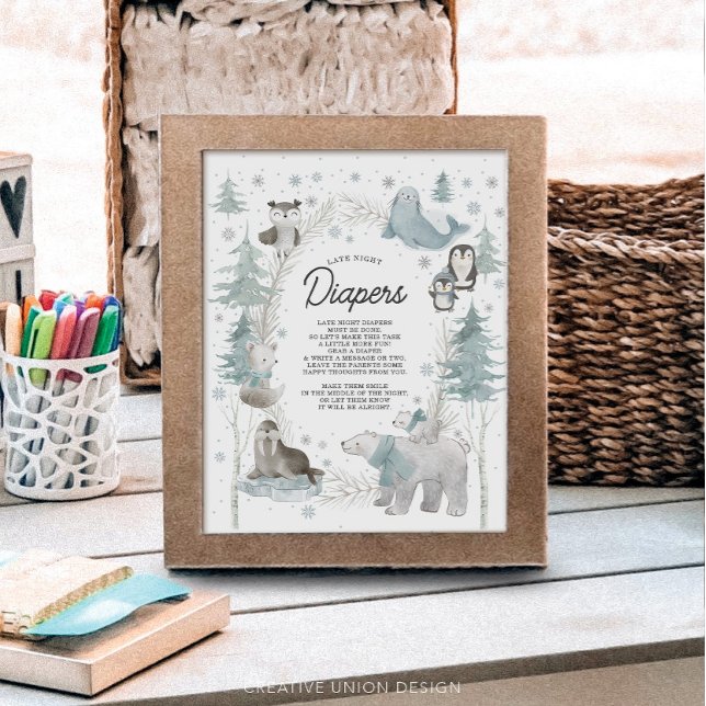 Babydusche für Arktis Späte nächtliche Windeln (Von Creator hochgeladen)