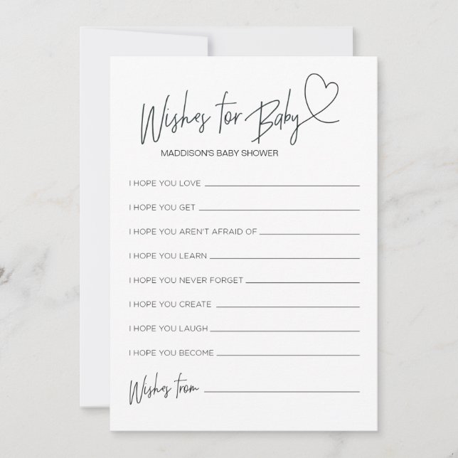 Babydusche für Baby Keepake-Spielkarte Einladung (Vorderseite)