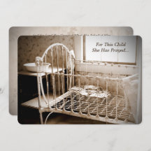 Babydusche, für dieses Kind hat sie Vintag gebetet