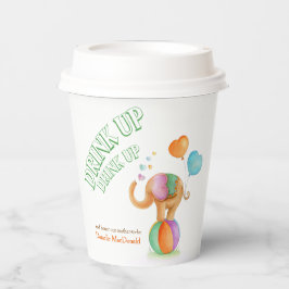 Babydusche für Elefanten Pappbecher