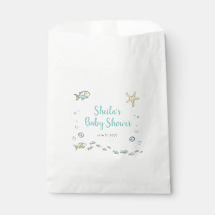 Babydusche für Hochseefische und Bläschen Geschenktütchen