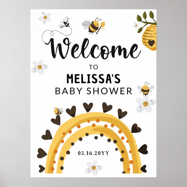 Babydusche für Hummel Poster (Vorne)