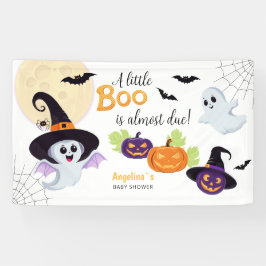 Babydusche für Little Boo Halloween Banner. Banner